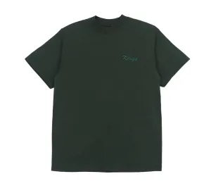 BIG SCRIPT EMBROIDERED HEAVYWEIGHT GARMENT DYED TEE