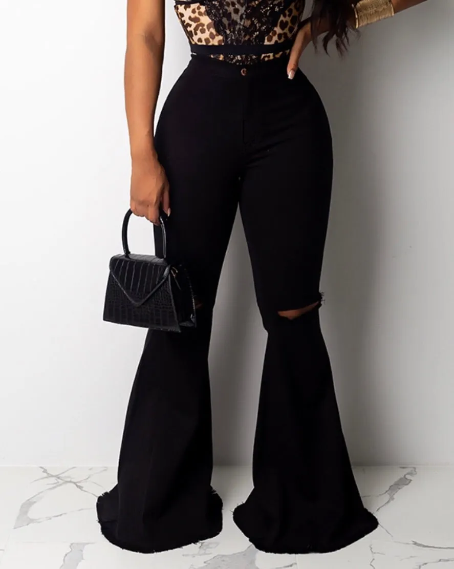 Black Bell Bottoms