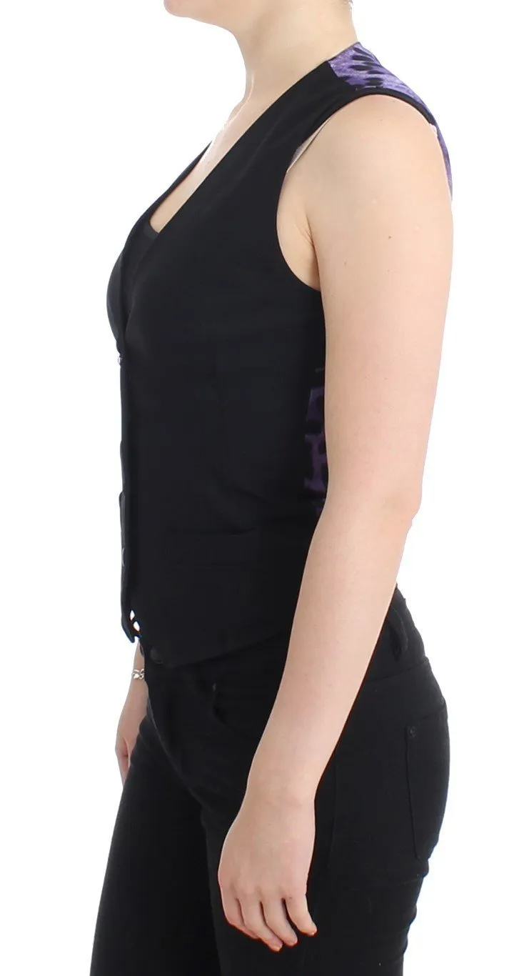 Black Leopard Vest