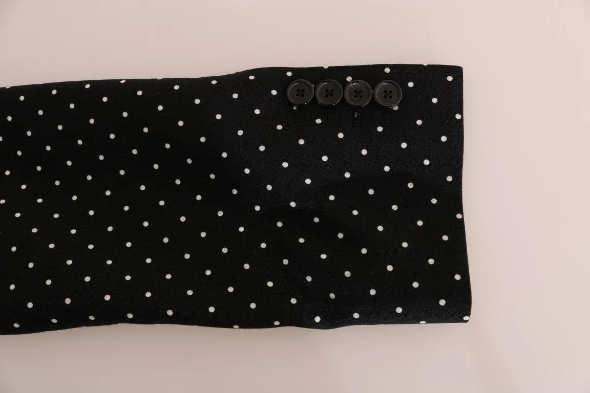 Black Polka Dot Wool MARTINI Blazer