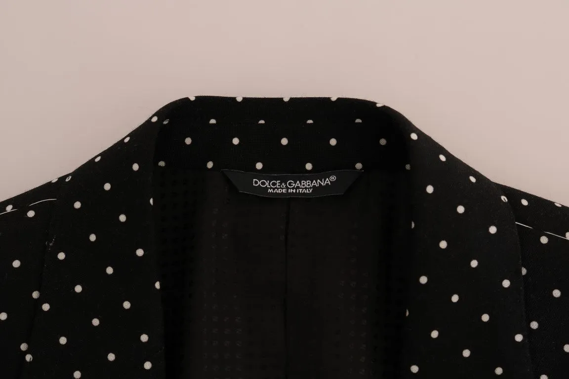 Black Polka Dot Wool MARTINI Blazer