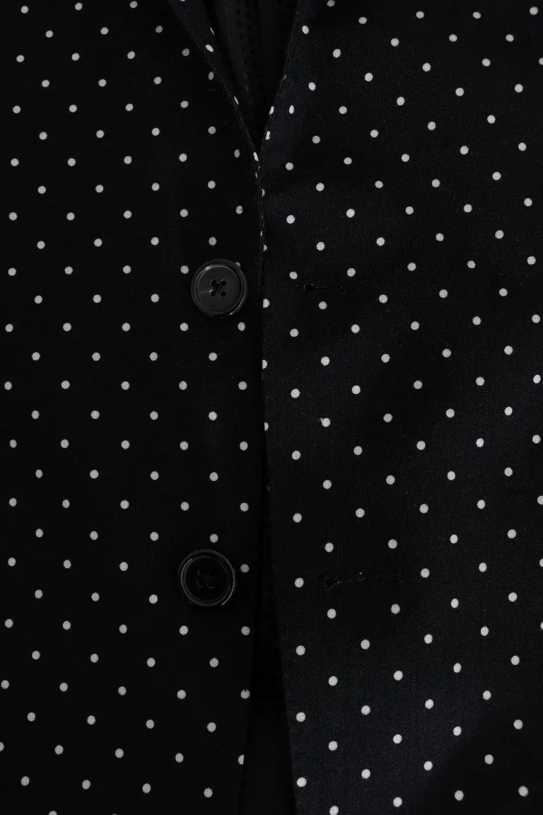 Black Polka Dot Wool MARTINI Blazer