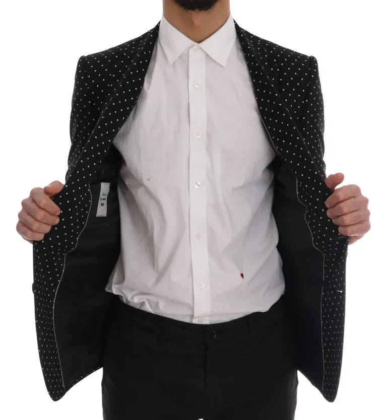 Black Polka Dot Wool MARTINI Blazer