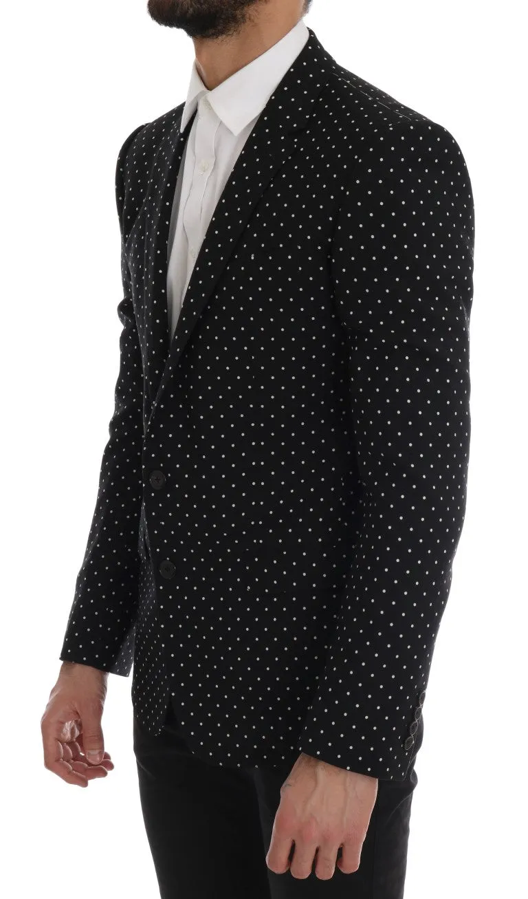 Black Polka Dot Wool MARTINI Blazer