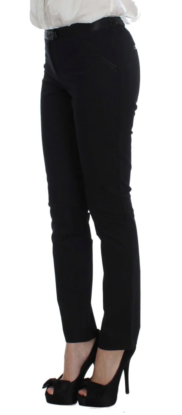 Black Stretch Cotton Suit