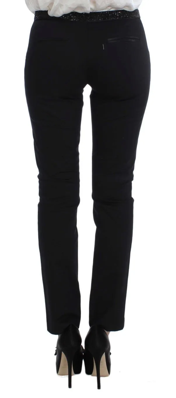 Black Stretch Cotton Suit