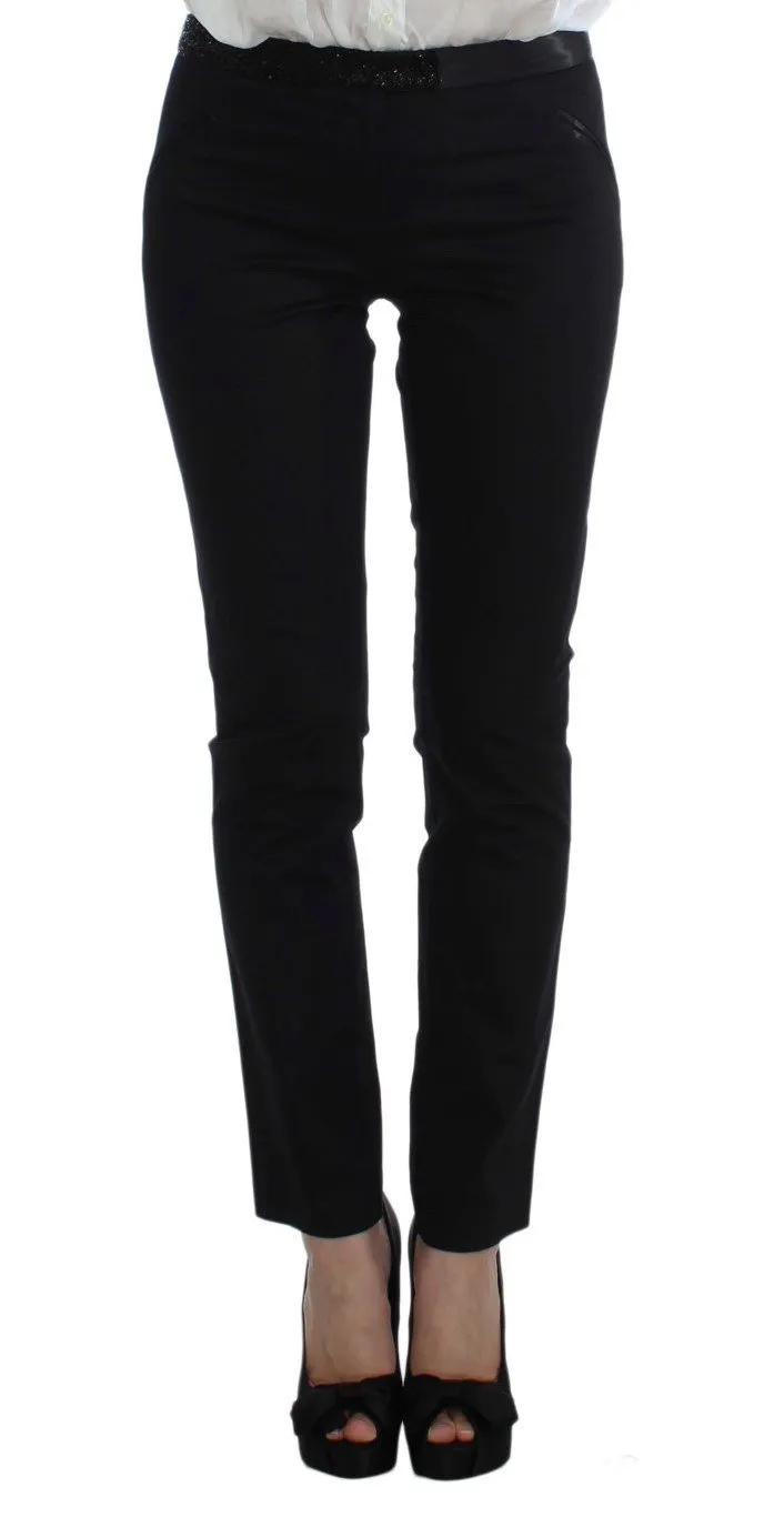 Black Stretch Cotton Suit