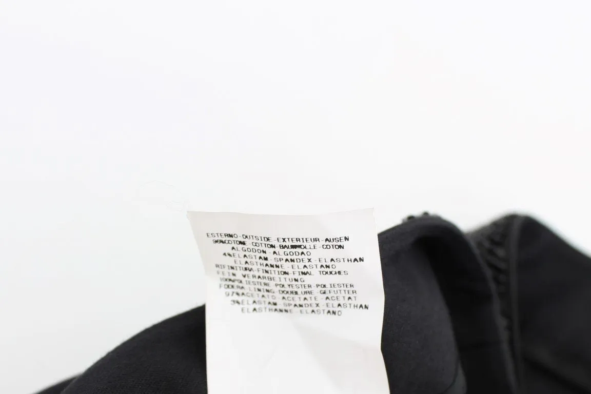 Black Stretch Cotton Suit
