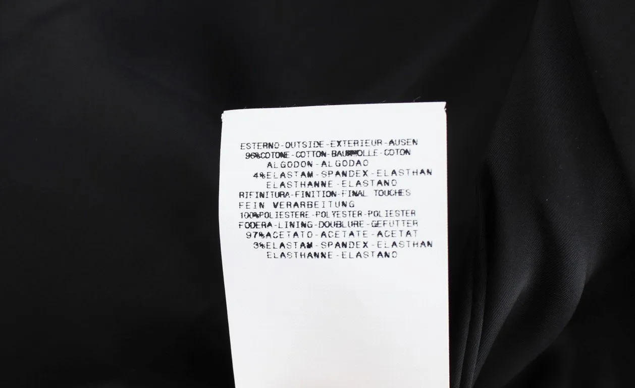 Black Stretch Cotton Suit