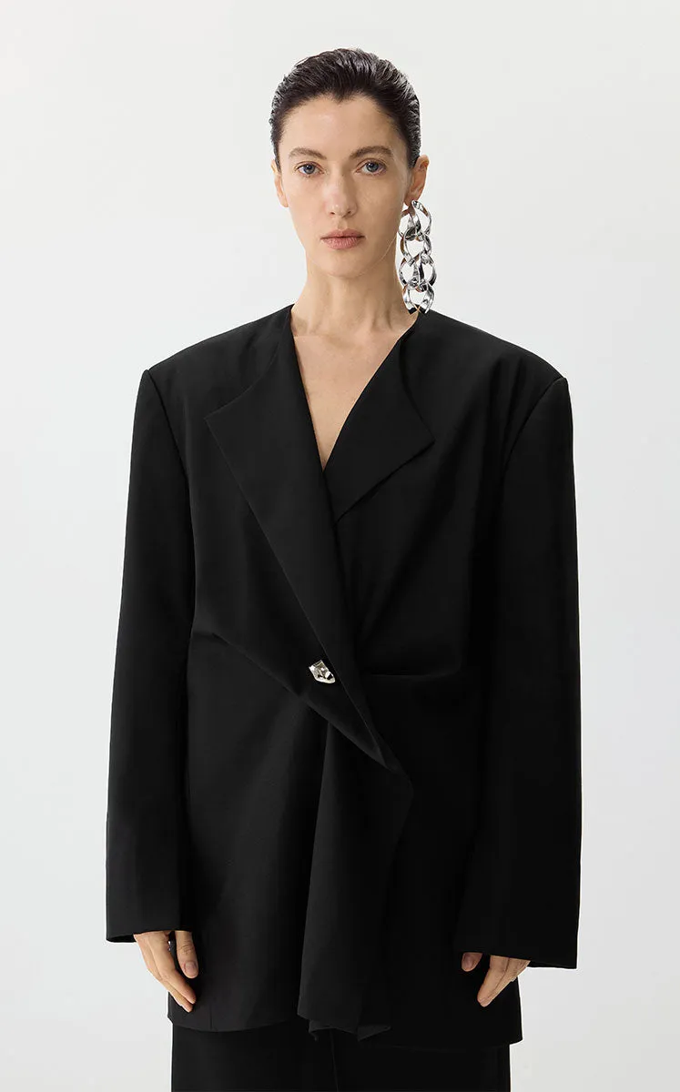 Blazer / JNBY Tailored Wool Blend Oversized Blazer