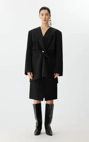 Blazer / JNBY Tailored Wool Blend Oversized Blazer