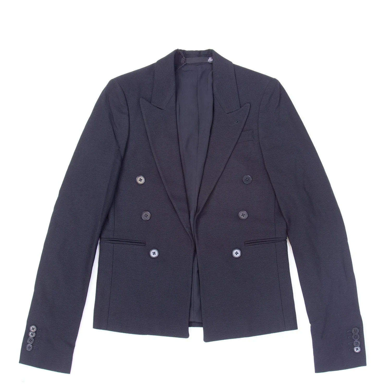 BLK DNM Women's Black Open Style Blazer 68 US 2 $595 NWT