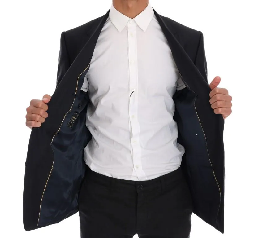 Blue SARTORIA Wool Silk Blazer Jacket