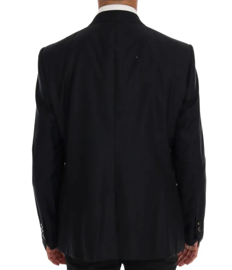 Blue SARTORIA Wool Silk Blazer Jacket