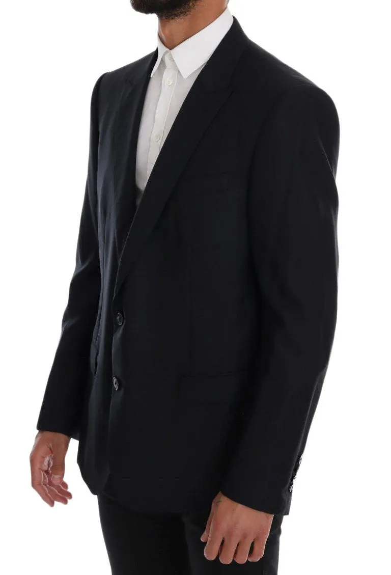 Blue SARTORIA Wool Silk Blazer Jacket