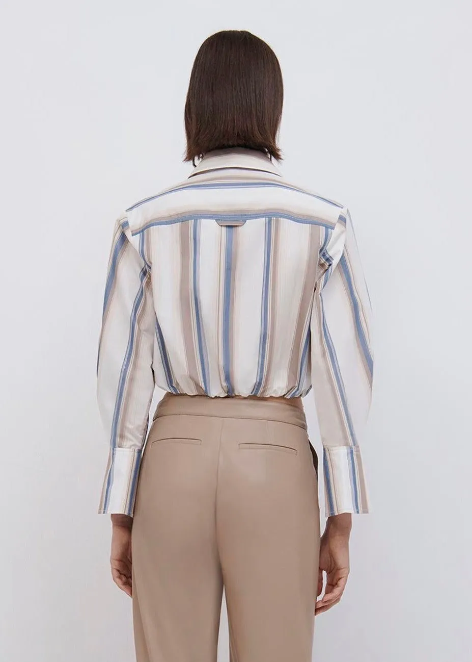Blythe Heavy Cotton Cropp (Nougat Stripe)