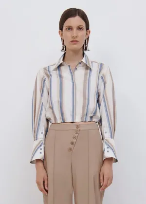 Blythe Heavy Cotton Cropp (Nougat Stripe)