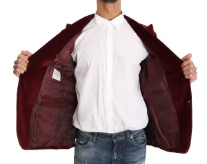 Bordeaux Velvet Puma Blazer Jacket
