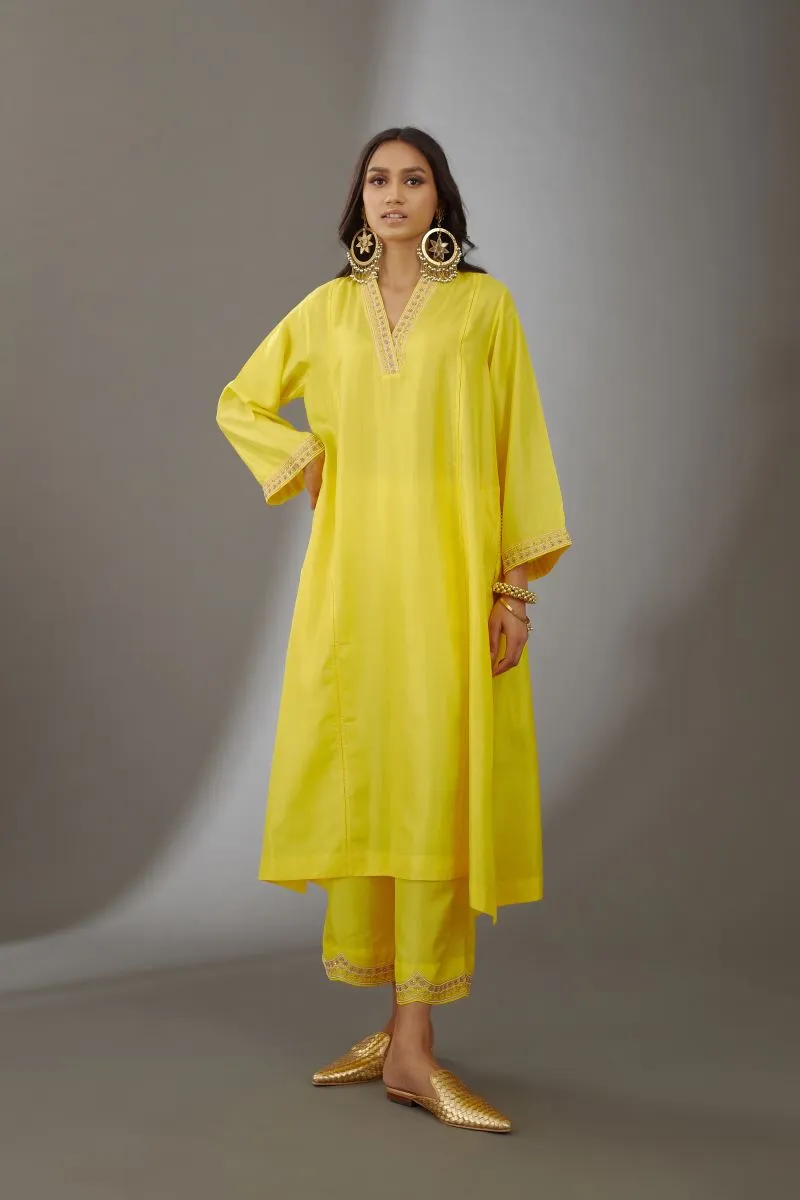 Brih sunshine silk embroidered tunic and trouser-6