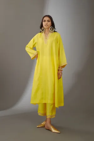 Brih sunshine silk embroidered tunic and trouser-6
