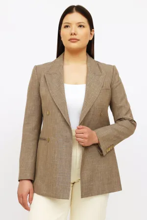 Brown Wool Blazer