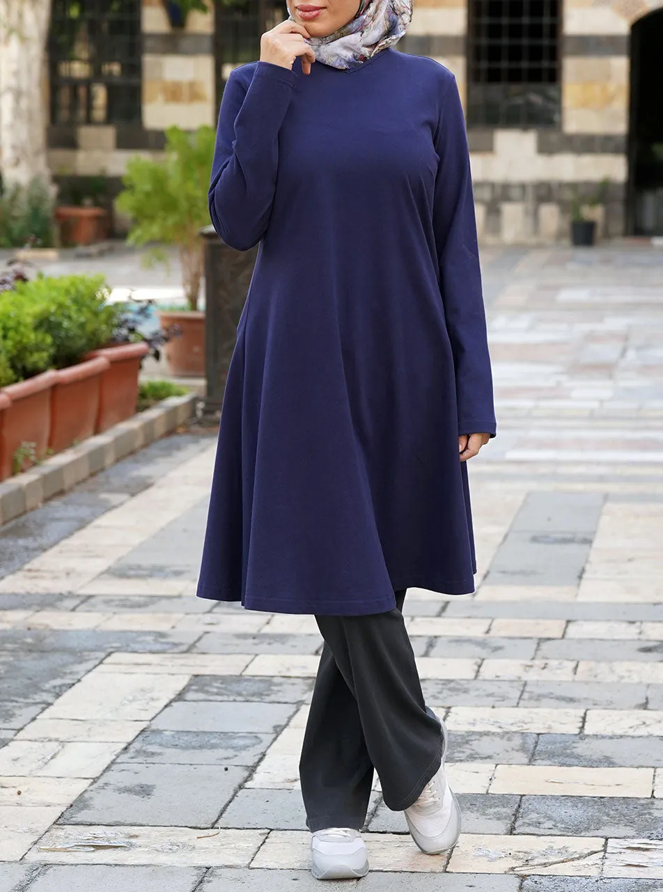 Brushed Cotton Flared Tunic