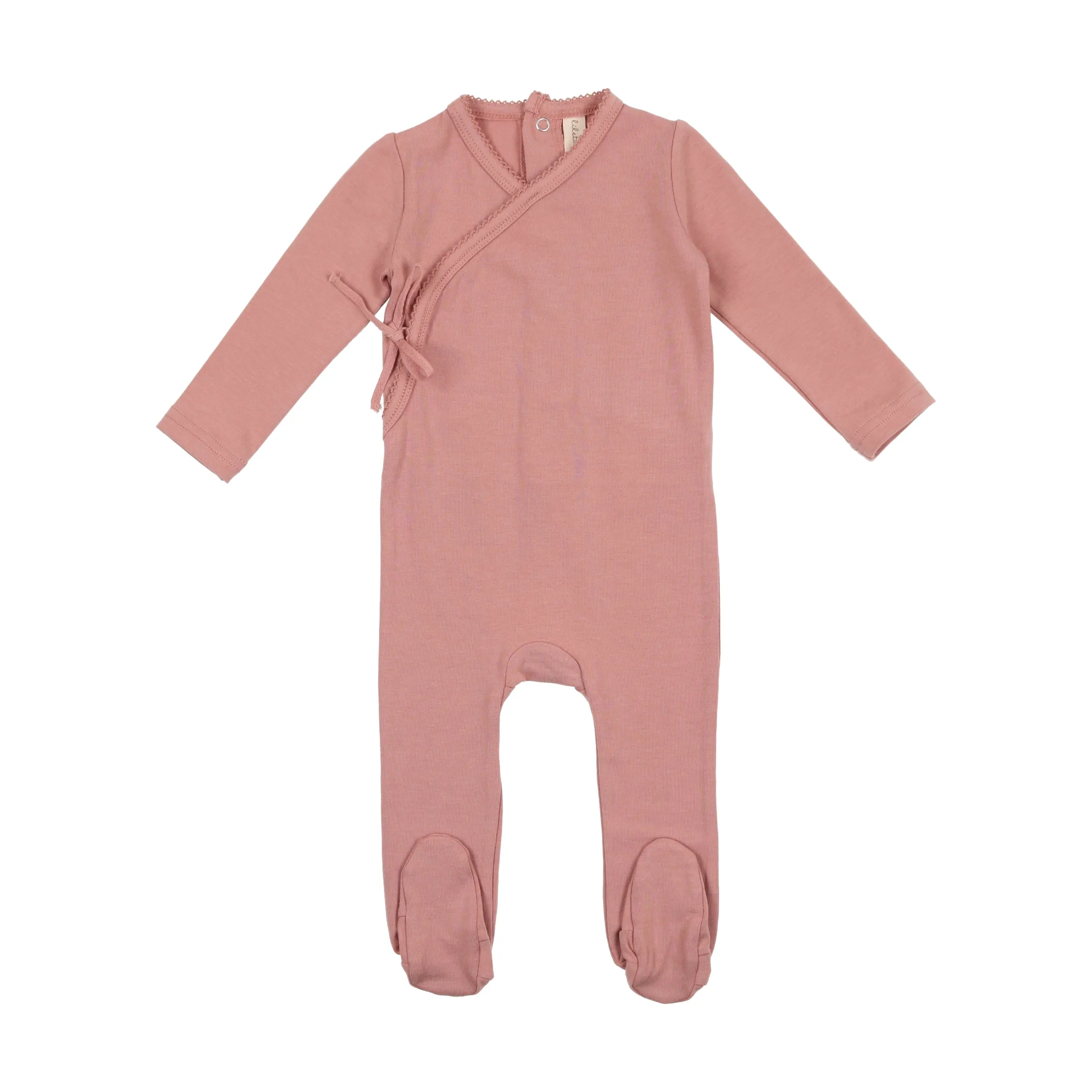 Brushed Cotton Wrapover Footie