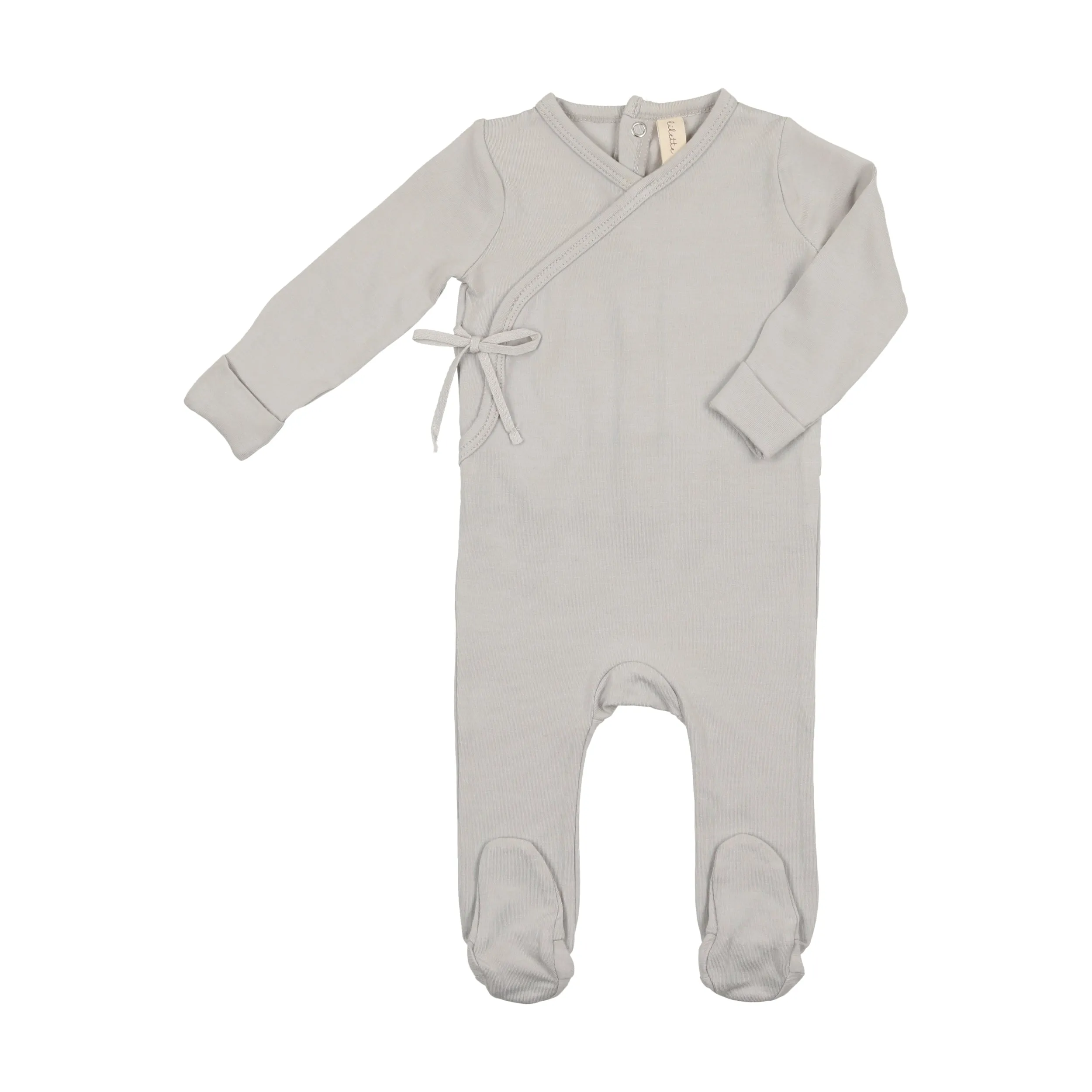 Brushed Cotton Wrapover Footie