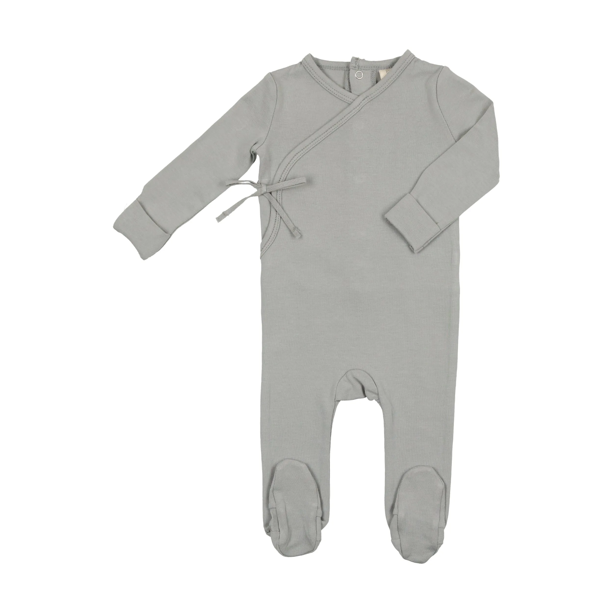 Brushed Cotton Wrapover Footie