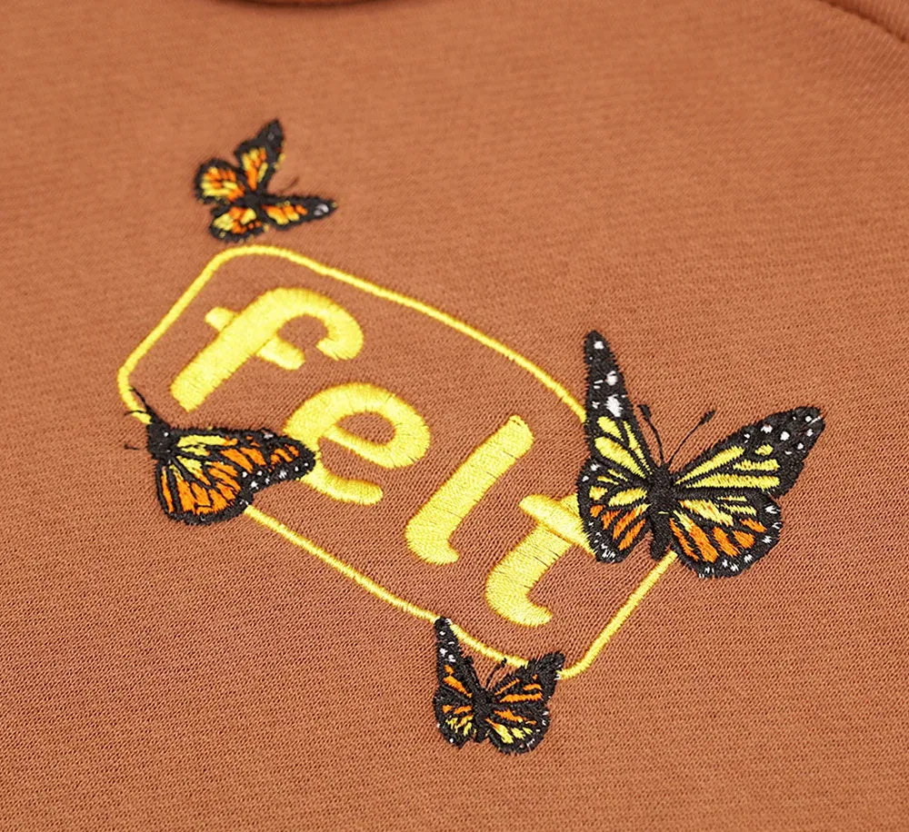 BUTTERFLY EMBROIDERED HOODIE