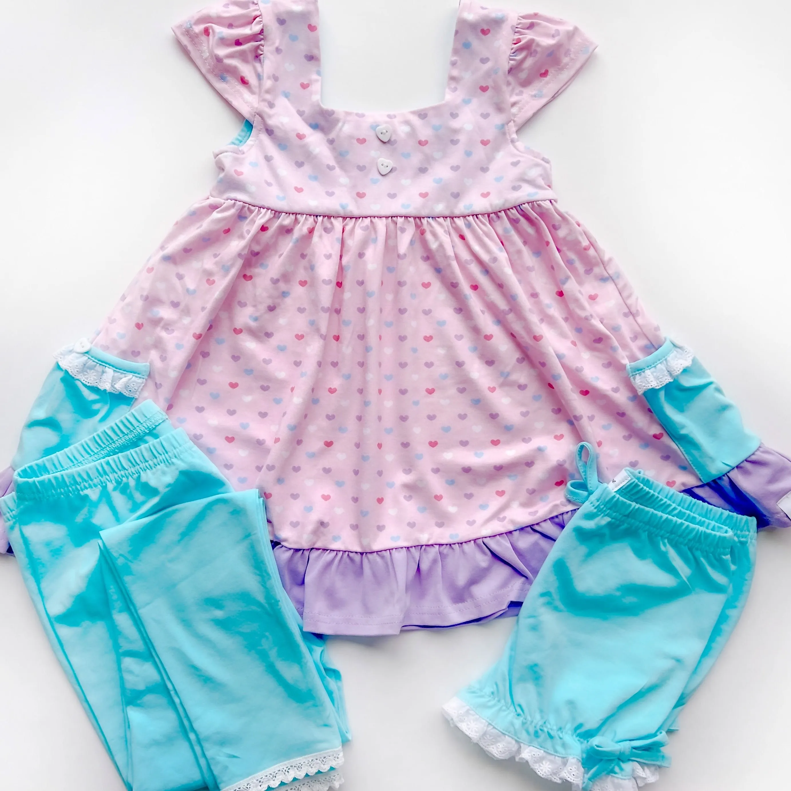 Candy Hearts Tunic Only (short or long sleeve)