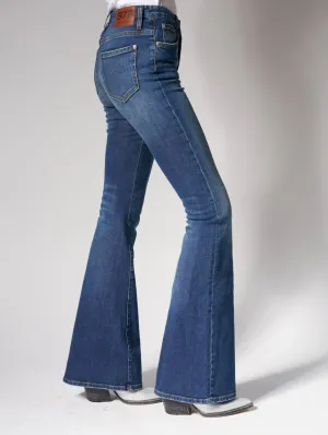 CAROLE BELL BOTTOM JEANS IN CLASSIC INDIGO - Woman