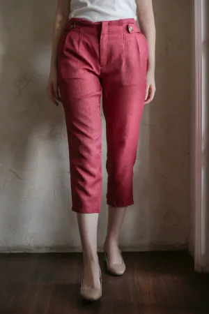 CASSIAN PANTS IN BRIGHT HIBISCUS