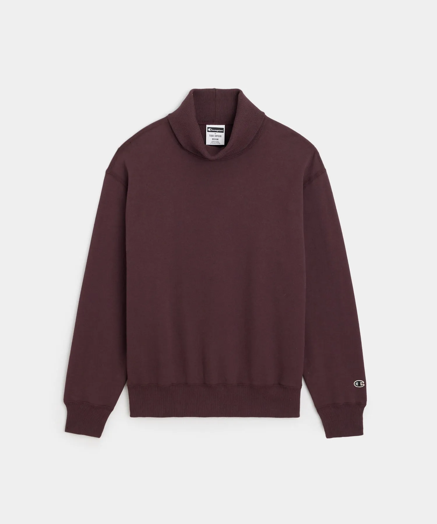 Champion Turtleneck Sweatshirt in Cordovan
