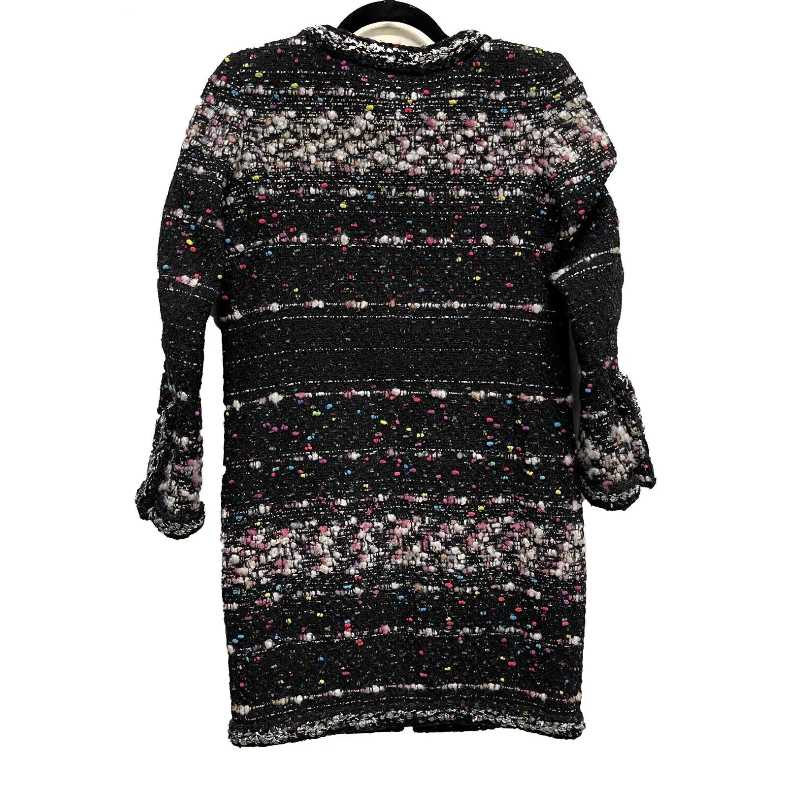 Chanel 2014 Cocomark Wool Blend Lesage Gliter Tweed Coat Multicolor 34 US 2