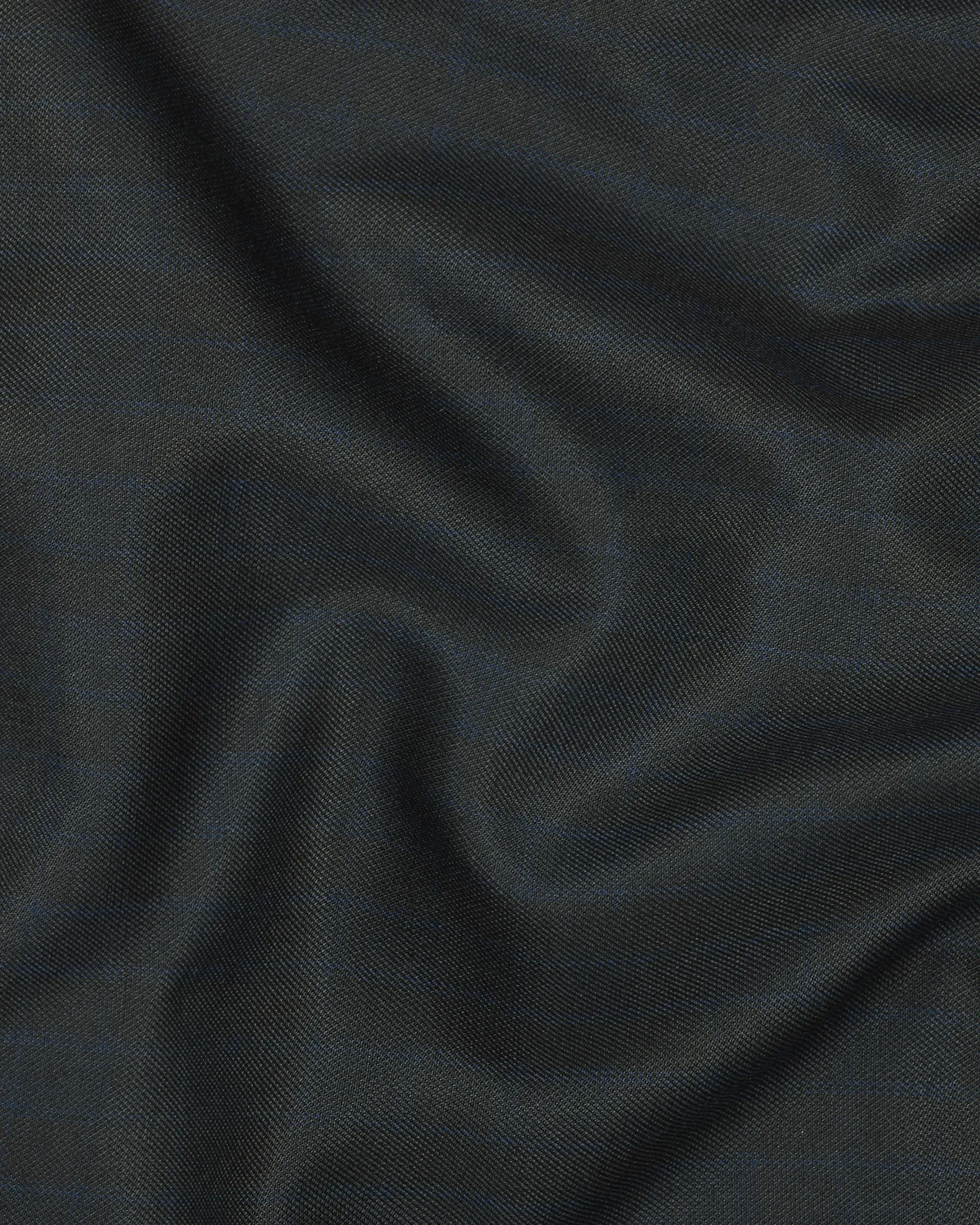 Charcoal Subtle windowpane Wool Blend Blazer