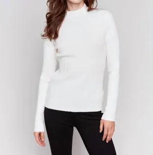 Charlie B - Ribbed Mock Neck Sweater