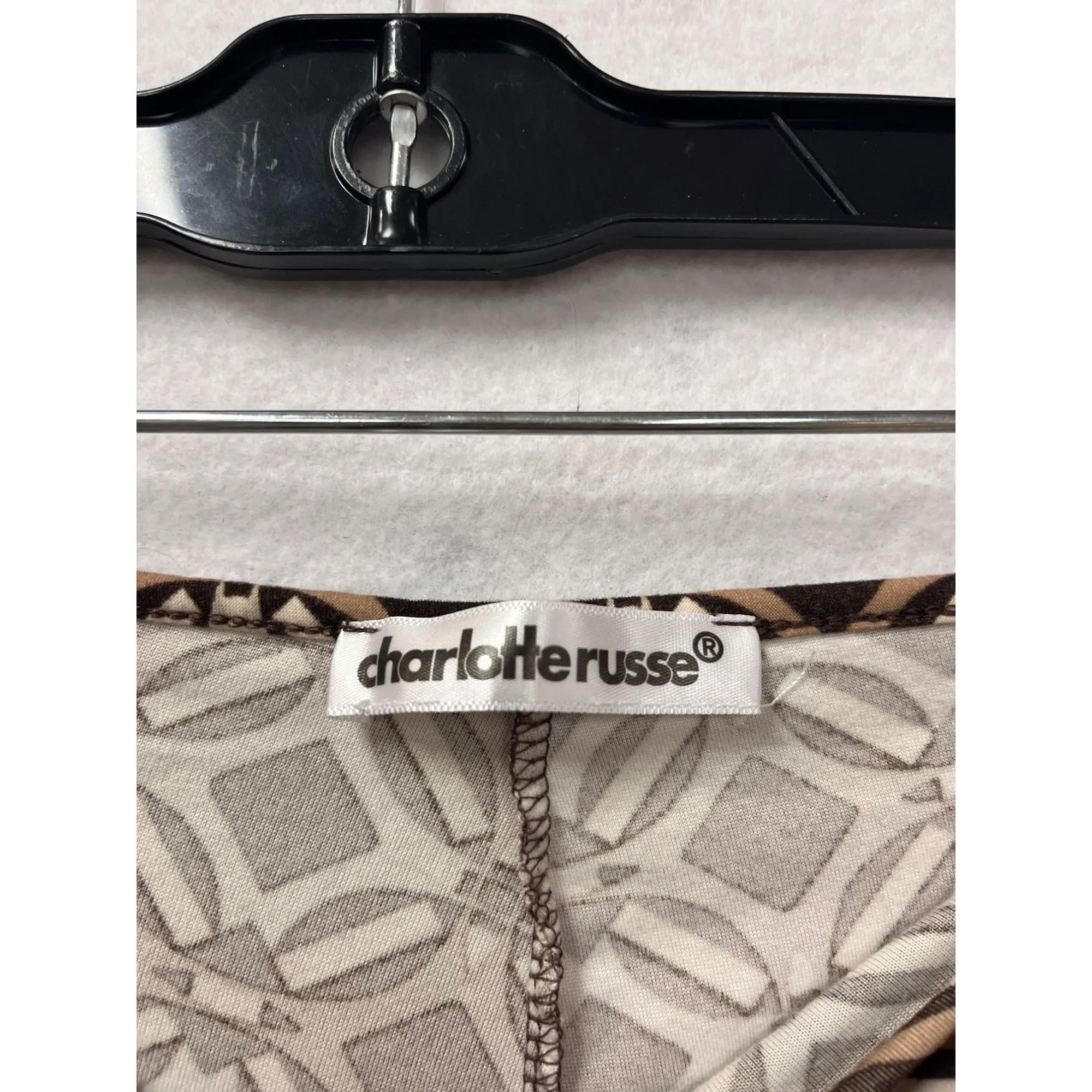 Charlotte Russe Womens Geometric Patterned Bell Bottom Pants #6190