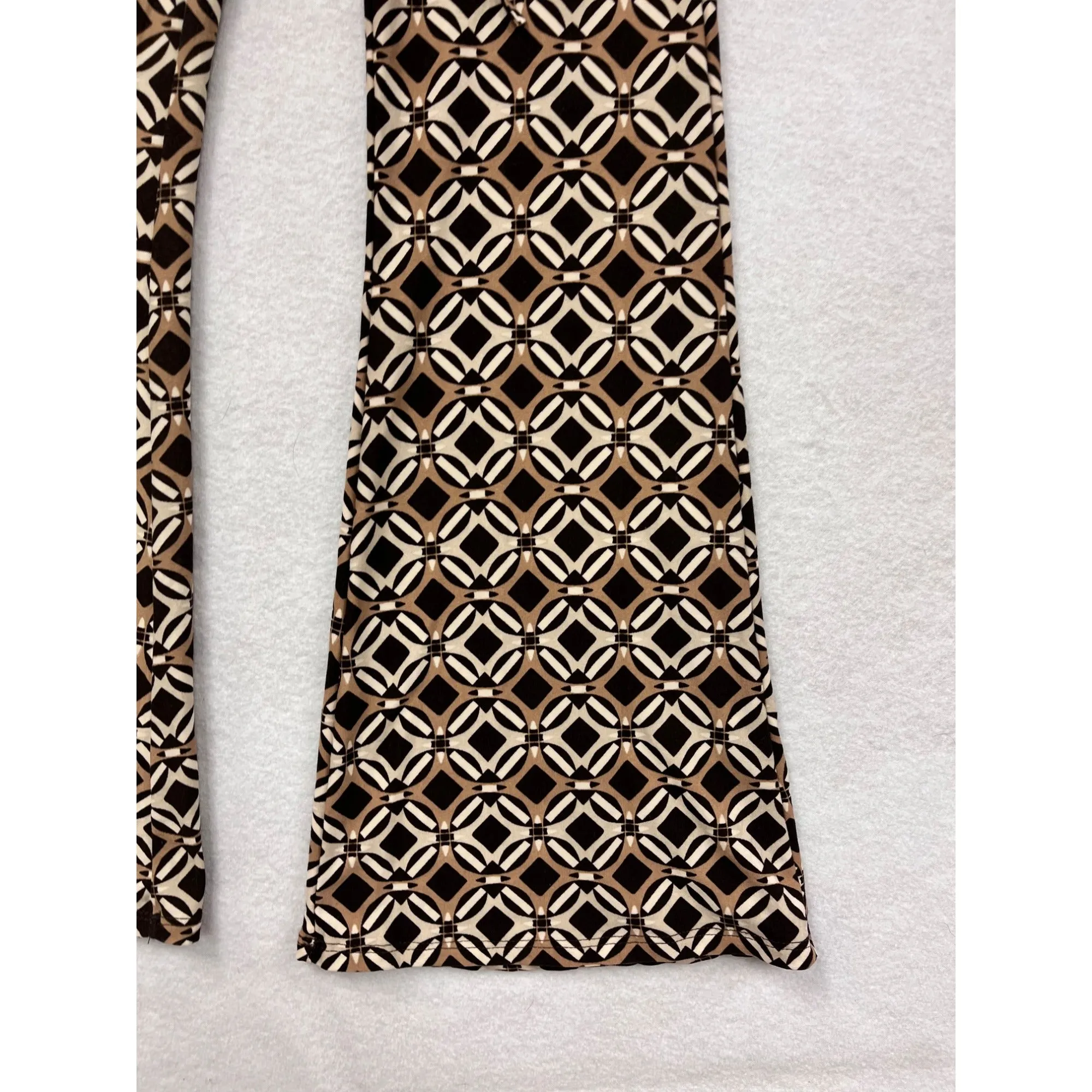 Charlotte Russe Womens Geometric Patterned Bell Bottom Pants #6190