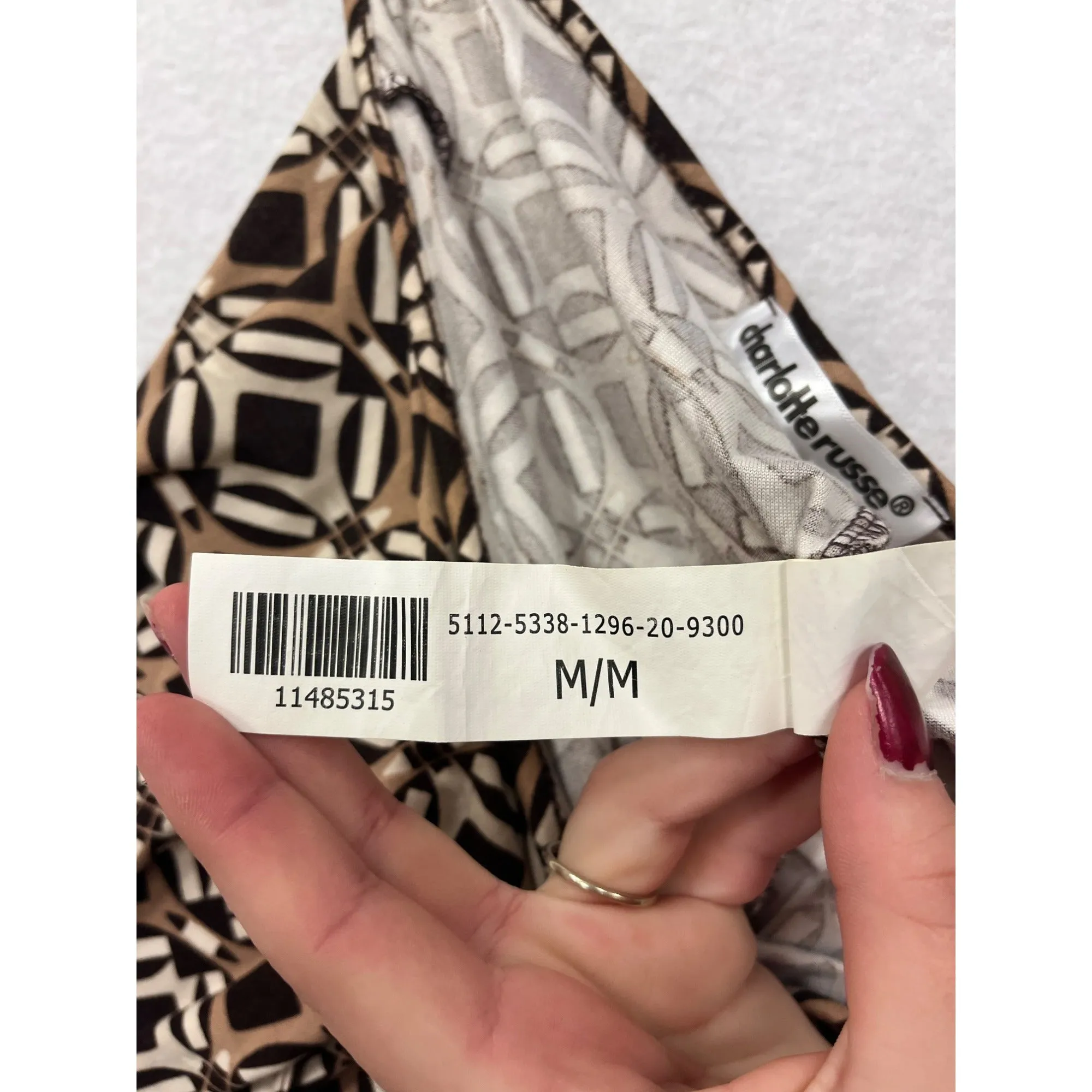 Charlotte Russe Womens Geometric Patterned Bell Bottom Pants #6190