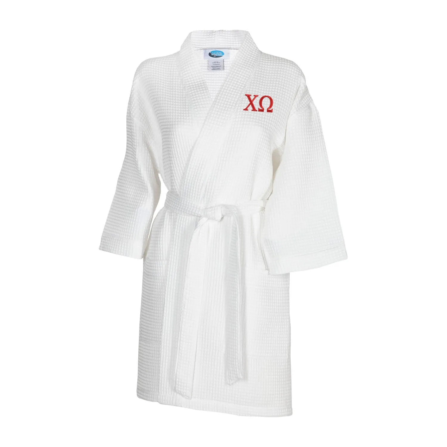 Chi Omega Waffle Weave Kimono Bathrobe