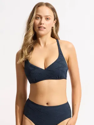 Chiara DD Sweetheart Halter in True Navy