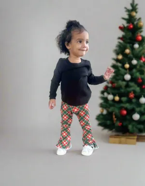 Christmas Plaid Bell Bottoms