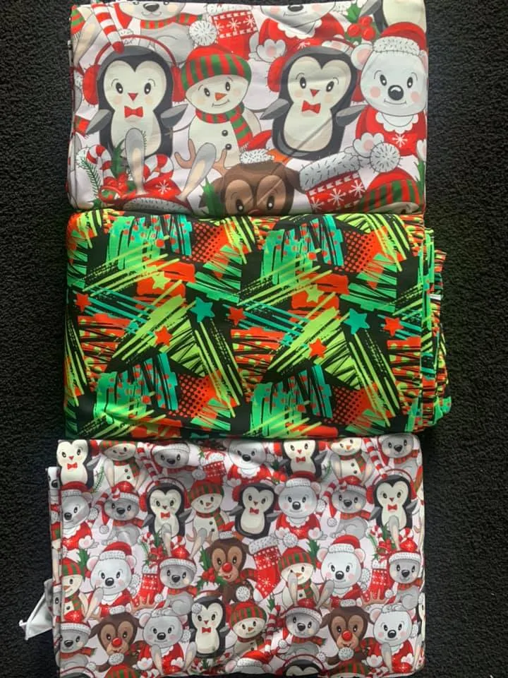 Christmas Trees- Cotton Lycra