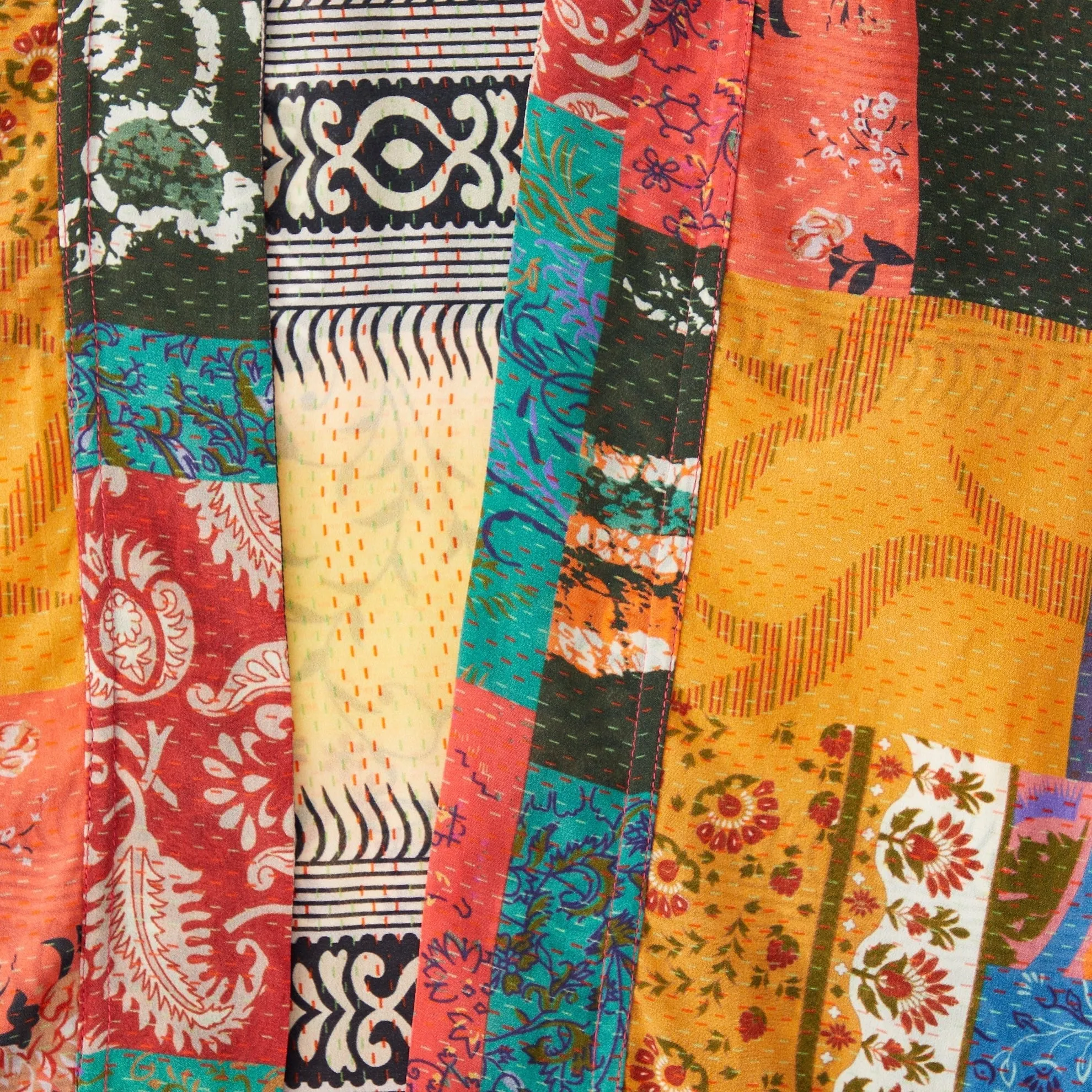 Clara's Patchwork Print Robe