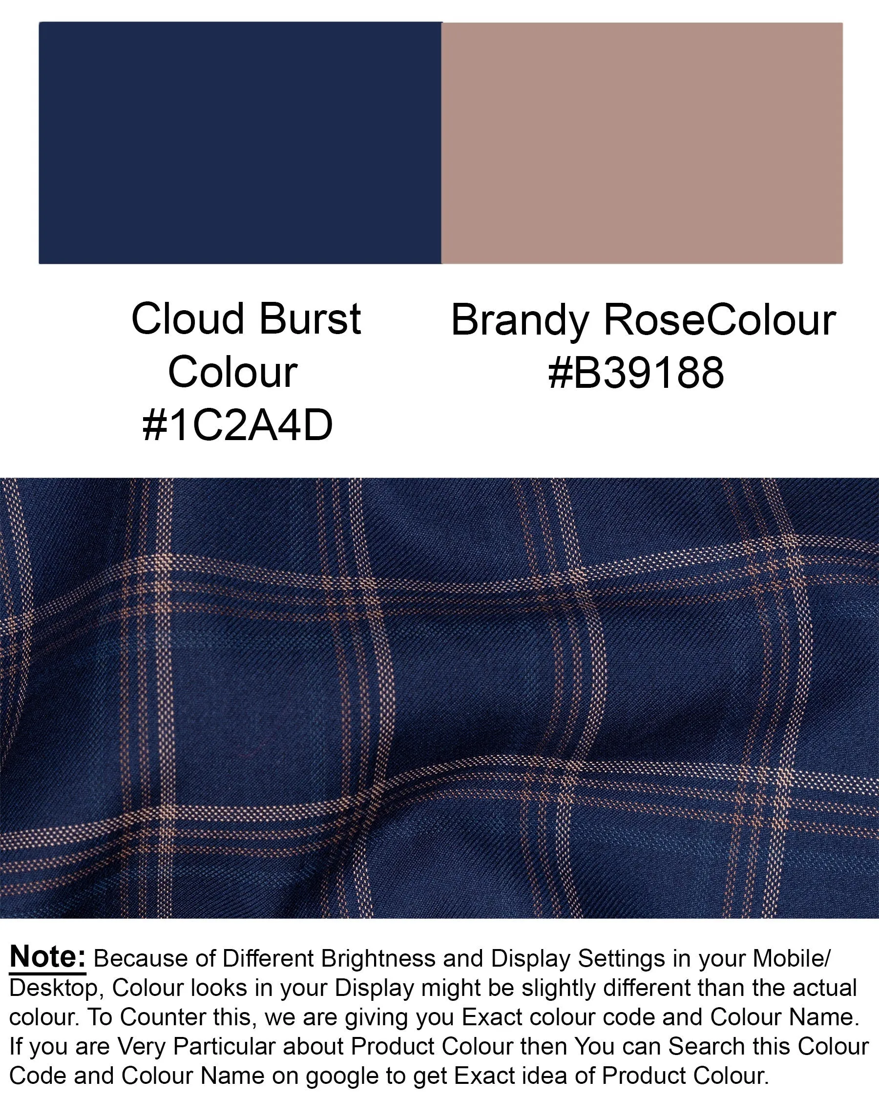 Cloud Burst Super fine windowpane Wool Rich Double Breasted Blazer