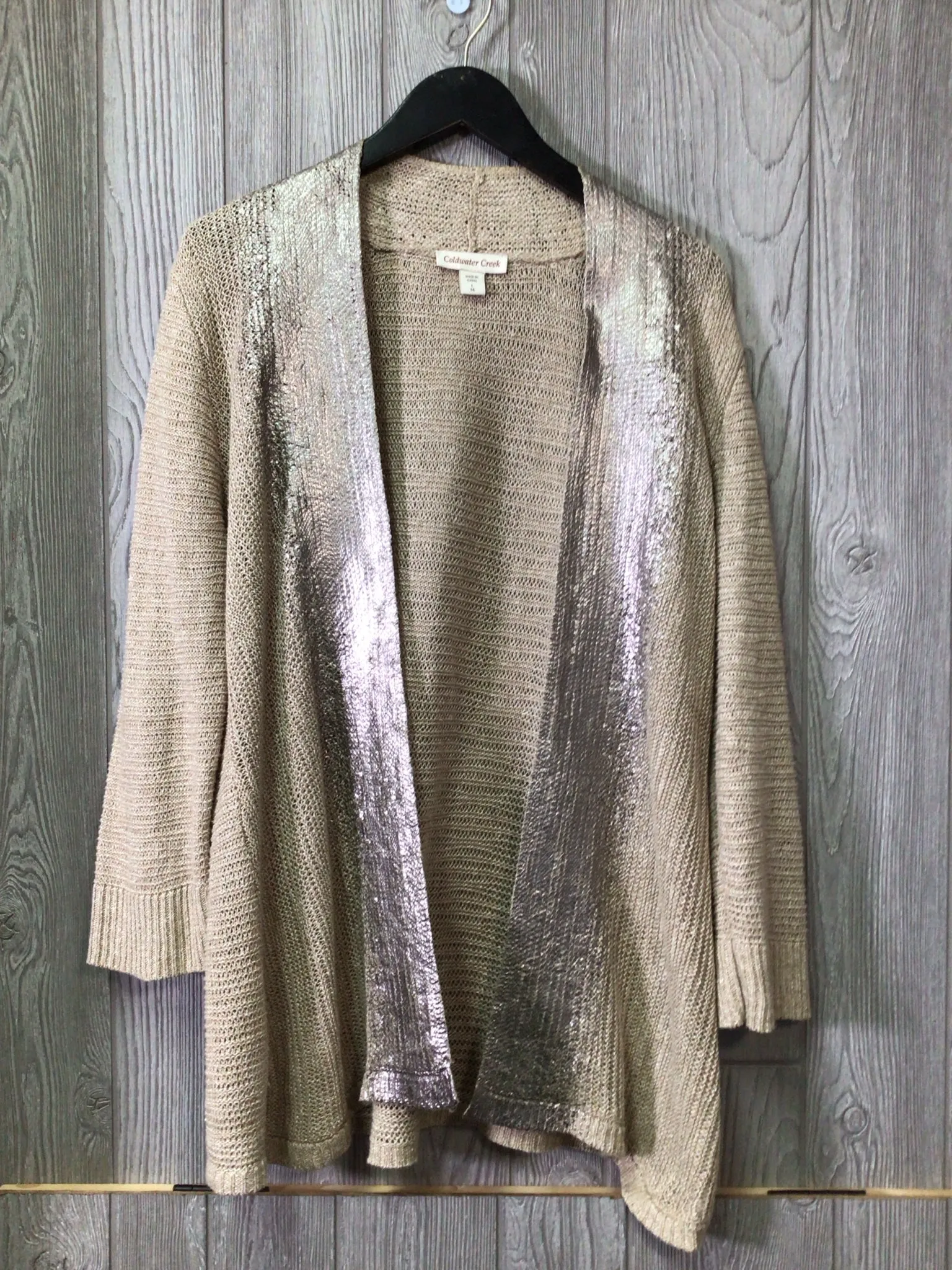 Coldwater Creek Linen Cardigan Size Large