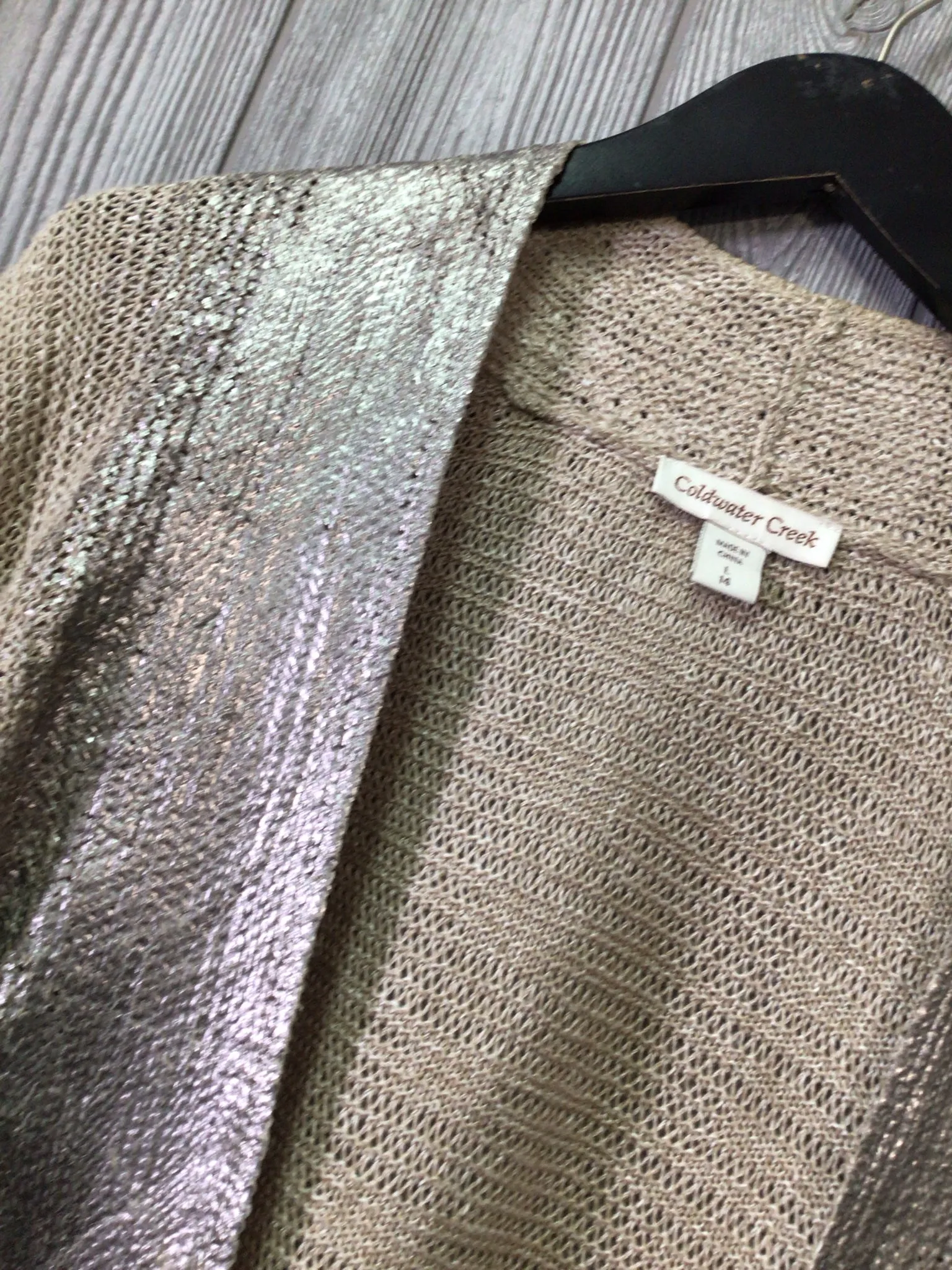 Coldwater Creek Linen Cardigan Size Large