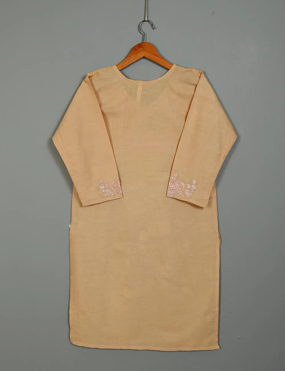 Cotton Embroidered Stitched Kurti - Wispy Flair (TS-044A-Skin)