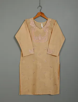 Cotton Embroidered Stitched Kurti - Wispy Flair (TS-044A-Skin)